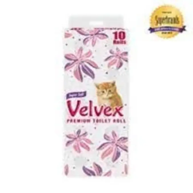 Velvex Pink Tissue Unwrap 10-Pack